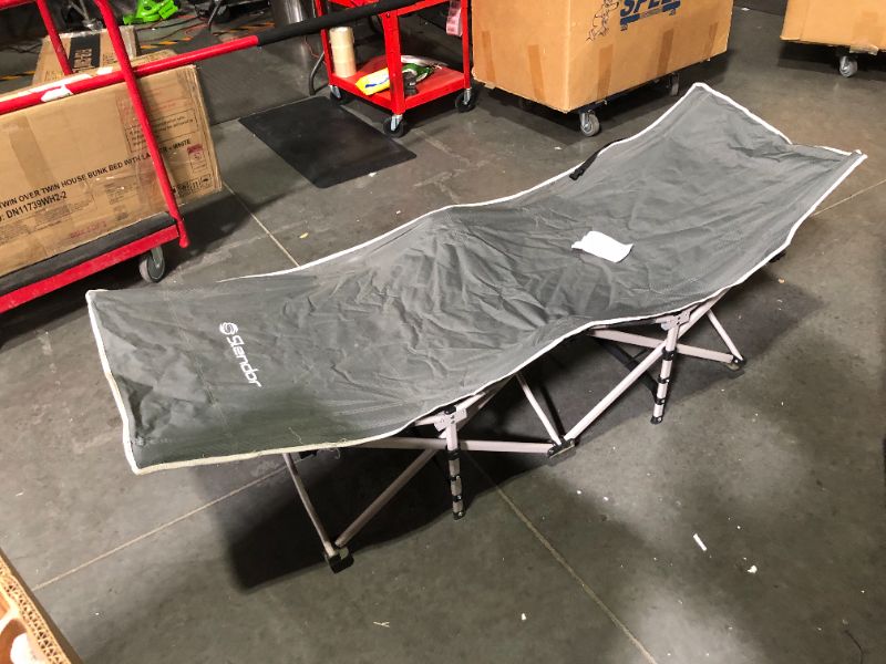 Photo 2 of Slendor Folding Camping Cot Black