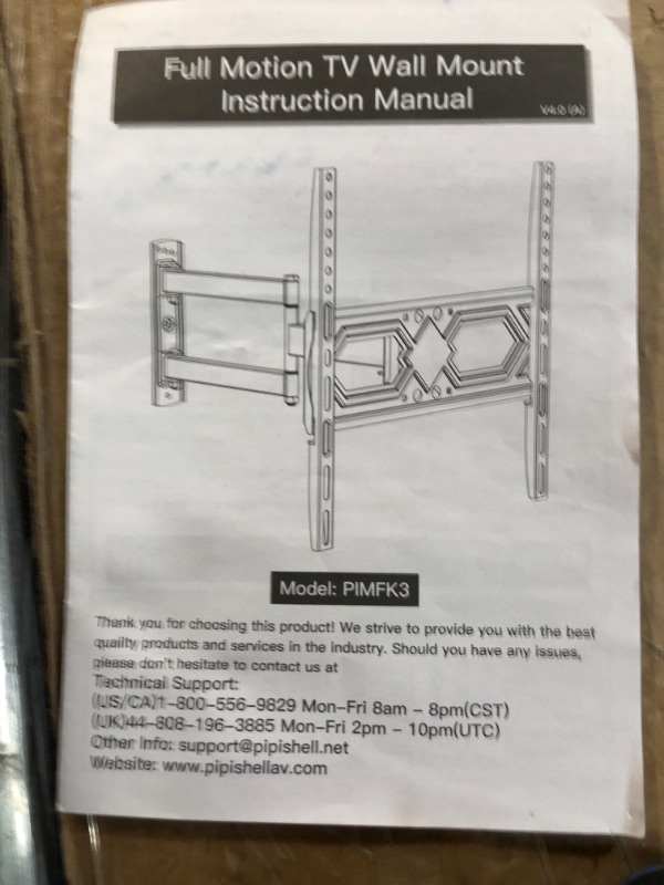 Photo 1 of , Heavy Duty Single Articulating Arms TV Bracket for Most 26-60 Inch Flat Curved TV
