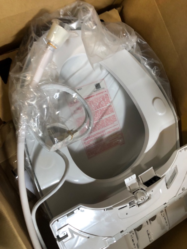 Photo 2 of ***LIGHTS UP WHEN PLUGGED IN - UNABLE TO TEST FURTHER***
TOTO SW3084#01 WASHLET C5 Electronic Bidet Toilet Seat with PREMIST and EWATER+ Wand Cleaning