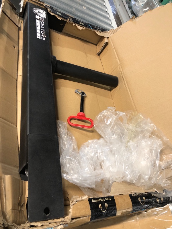 Photo 1 of Signature Fitness Plate Loaded Lever Arm Attachment for Power Racks and Squat Stands SS1, Black