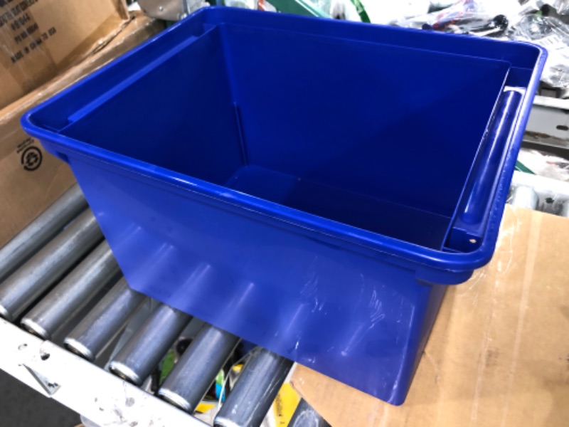 Photo 2 of Storex 9 Gallon Recycle Bin, Blue (STX61549U01C)