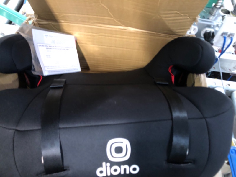 Photo 3 of Diono Solana 2 XL 2022, Dual Latch Connectors, Lightweight Backless Belt-Positioning Booster Car Seat, 8 Years 1 Booster Seat, Black NEW! LATCH Connect Single Black