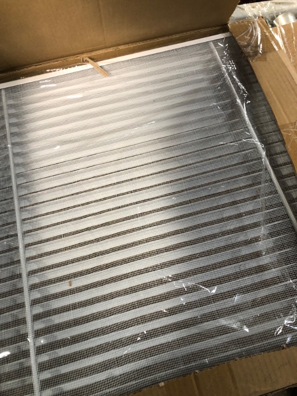 Photo 4 of 18.5"w X 18.5"h Return Air Vent Cover, Hon&Guan Aluminum Alloy Shed Vents for Interior Doors, Cold Air Return Vent Cover [Outer Dimensions: 20”x 20”h]. 20" x 20" Aluminum Alloy