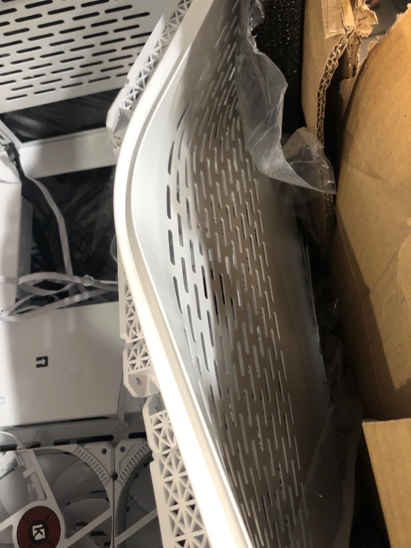 Photo 1 of KEDIERS PC Case Pre-Install 9 ARGB Fans, ATX Mid Tower Gaming Case with Opening Tempered Glass Side Panel Door Desktop Computer Case,C590 C590 white