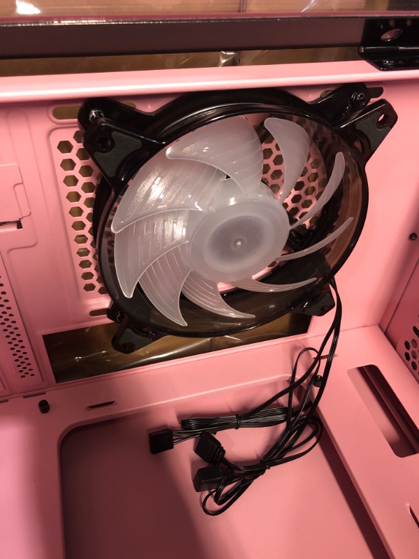 Photo 4 of Vetroo M03 Compact Computer Case Micro ATX Mini ITX All Pink