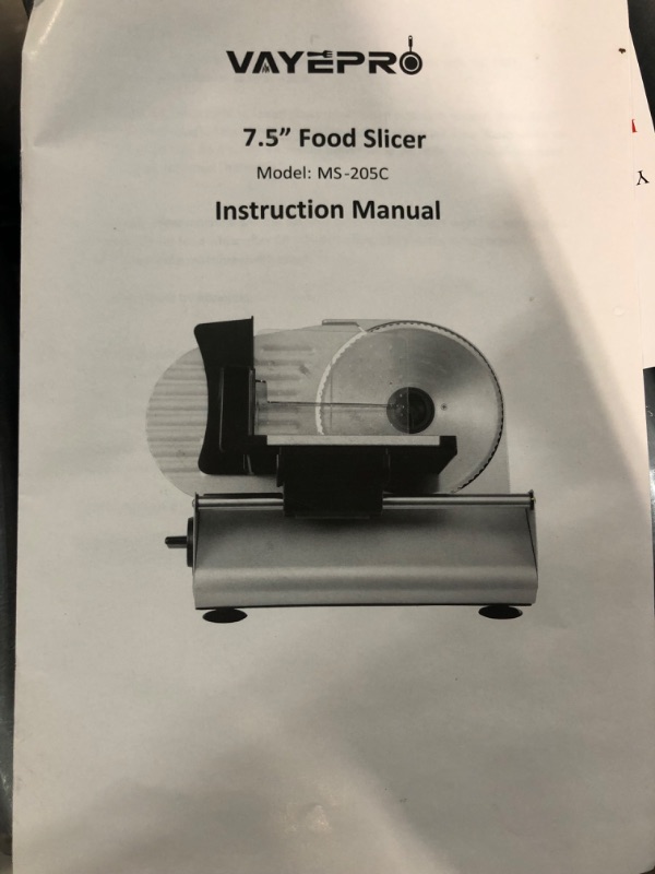 Photo 3 of * used item * see all images *
Electric Meat Slicer for Home