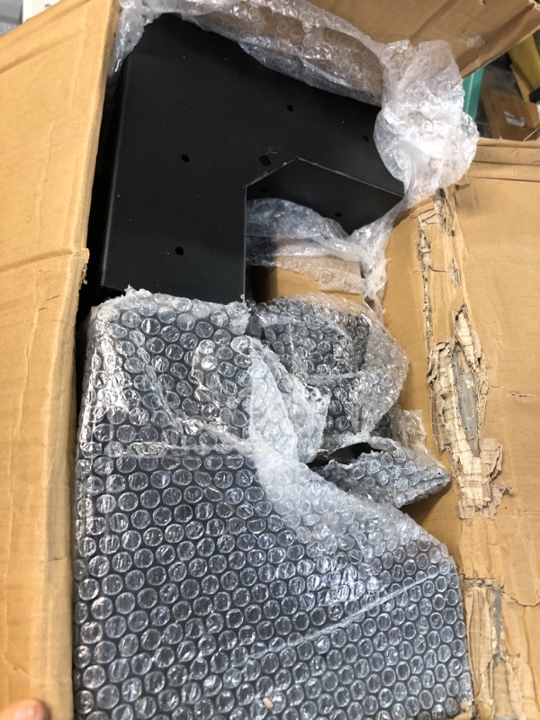 Photo 1 of 8NO BOLTS OR SCREWS*** Grehitk Pergola Kit, Pergola Brackets 3-Way Right Angle Corner Bracket Woodworks DIY Post Base Kit, Wooden Beams for Gazebos, Patio Pergolas, Log Cabin Outdoor Pergola Hardware for 4x4 Lumber 8 Pack