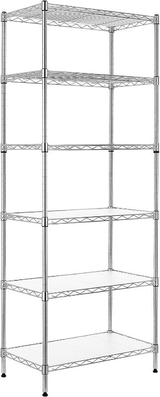 Photo 1 of  *STOCK PHOTO REFERENCE ONLY BLACK **  6-Tier Wire Shelving Unit