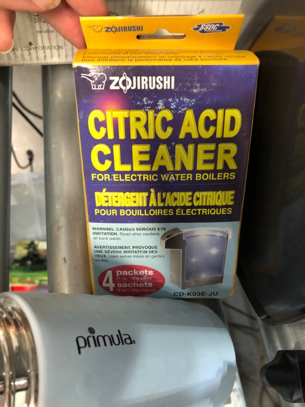 Photo 4 of (USED AND FOR PARTS ONLY) Zojirushi Micom Water Boiler & Warmer, 5.0 Liter, Metallic Black 5.0-Liter Metallic Black ZOJIRUSHI Citric Acid Cleaner for Electric Water Boilers 4Pcs