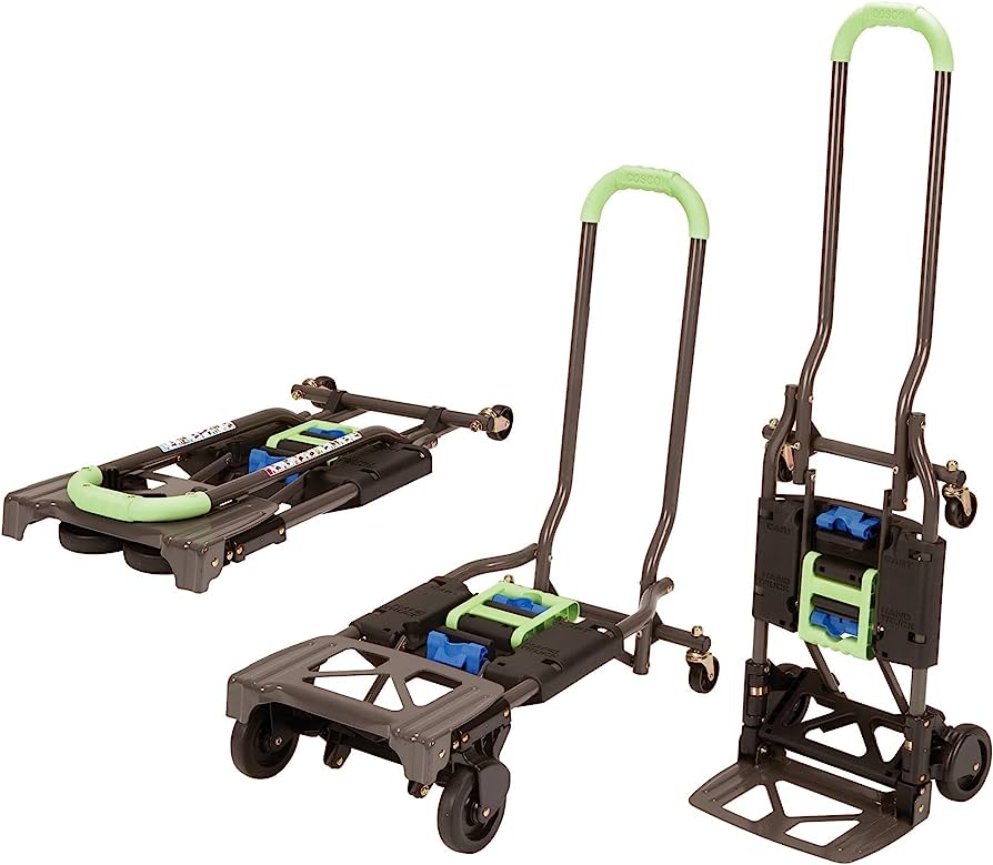 Photo 1 of  Shifter 300-Pound Capacity Multi-Position Heavy Duty Folding Dolly, Green hand-trucks