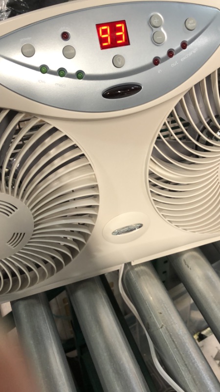 Photo 2 of *NO REMOTE* Bionaire Window Fan with Twin 8.5-Inch Reversible Airflow Blades 