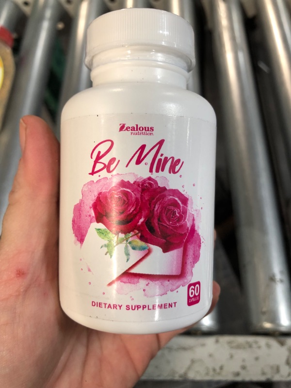 Photo 2 of Be Mine Female Supplements | Reignites Passion & Balance Hormones Naturally | Boosts Energy & Vitality | Supports Mood for Women | W/ L-Arginine, Zinc Oxide & Bioperine | Made in USA | 60 Capsules