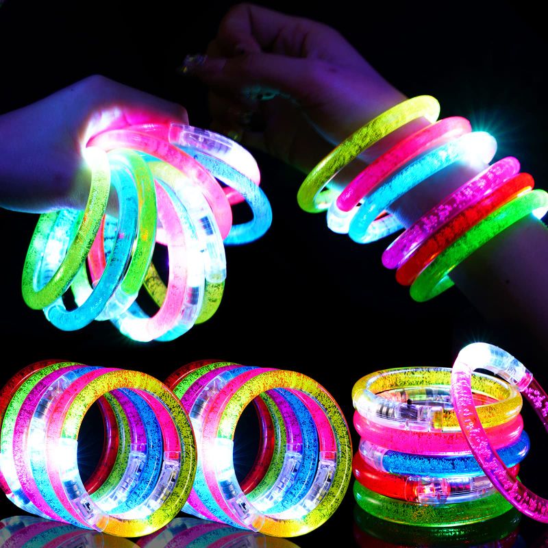 Photo 1 of  Flashing Light up Toys LED Bracelets Glow Sticks 24 PK