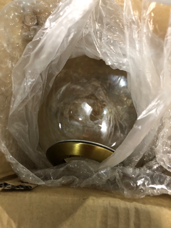 Photo 5 of * item incomplete *
KCO Lighting Glass Globe Wall Mounted Sconce Gold Teardrop (Gold + Amber) BULB INCLUDED 