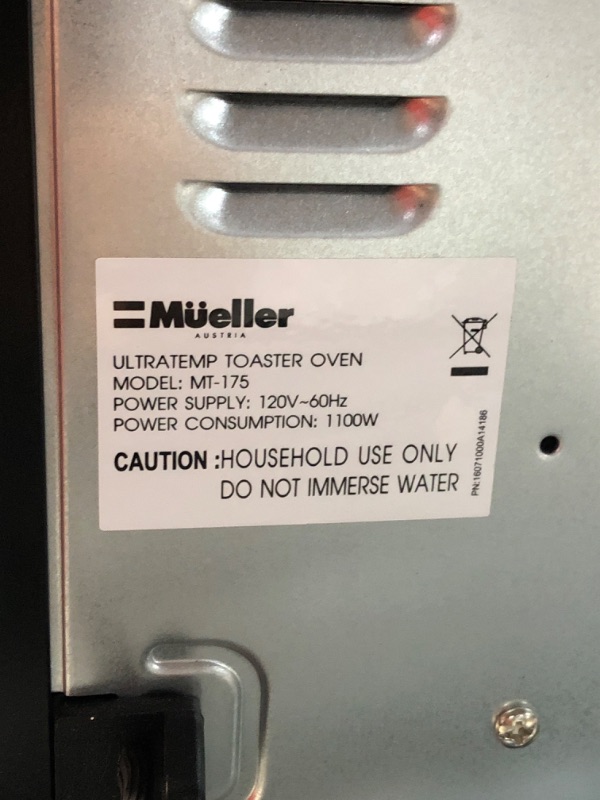 Photo 7 of *MINOR DENT*
Mueller AeroHeat Convection Toaster Oven