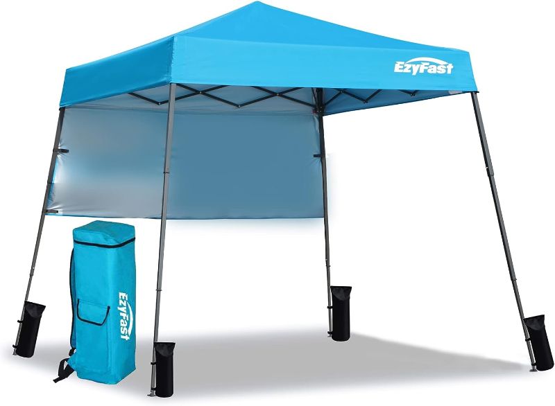 Photo 1 of [FOR PARTS]
EzyFast Ultra Compact Backpack Canopy, Pop Up Shelter, Portable Sports Cabana, 7.5 x 7.5 ft Base / 6 x 6 ft top for Hiking, Camping, Fishing, Picnic, Family Outings