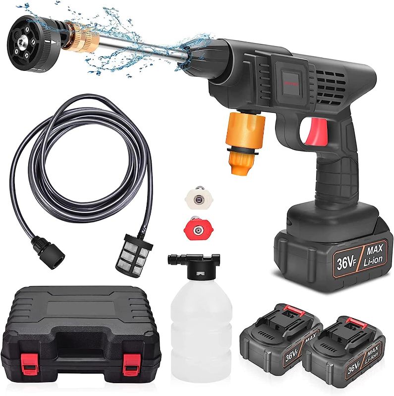 Photo 1 of **SEE NOTES**  Cordless Pressure Washer,Portable Power Cleaner with 5-in-1 Adjustable Nozzle