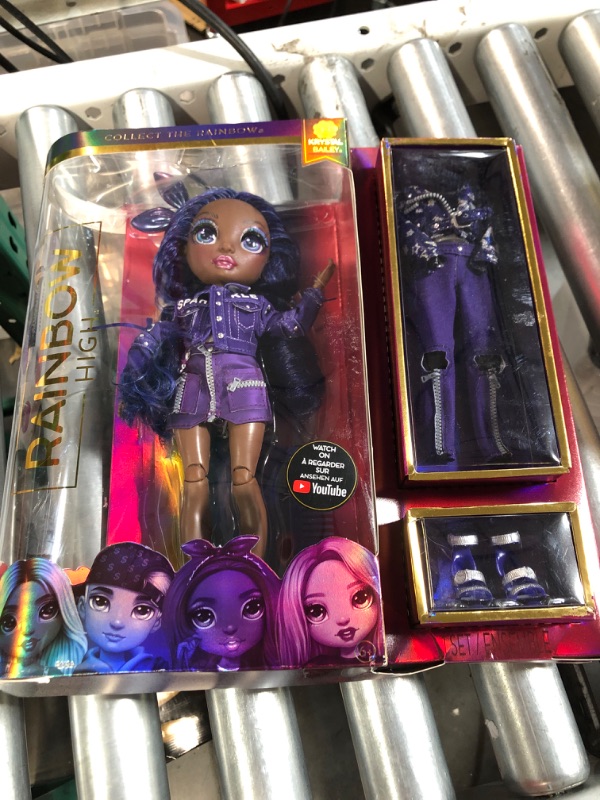 Photo 2 of Rainbow High Krystal Bailey – Indigo (Dark Purple) Fashion Doll 