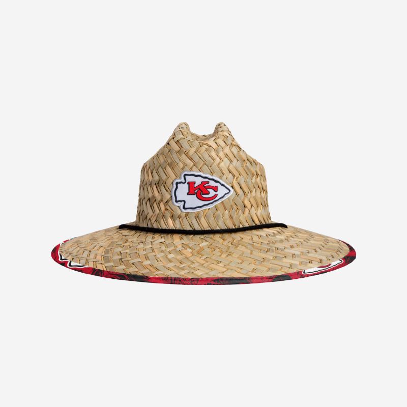 Photo 1 of **SEE NOTES** Kansas City Chiefs Floral Straw Hat