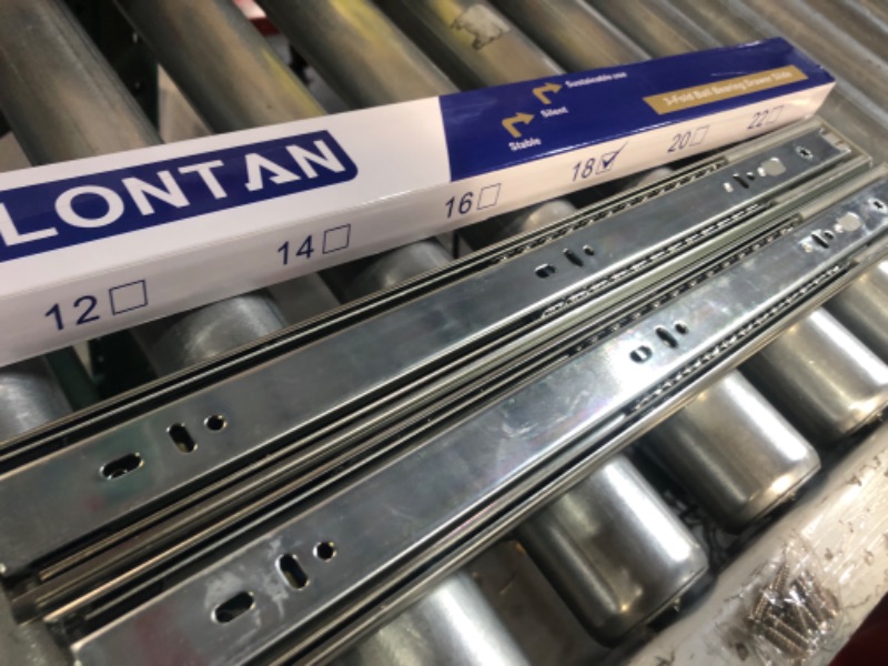 Photo 3 of 1 Pair LONTAN Soft Close Drawer Slides 18'' 