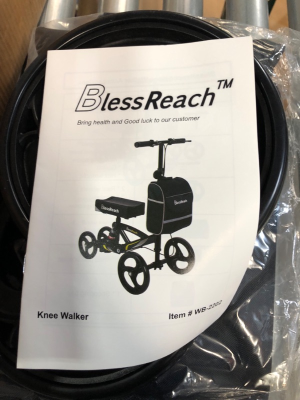 Photo 3 of BlessReach Economy Knee Scooter Wb-2202 Blue