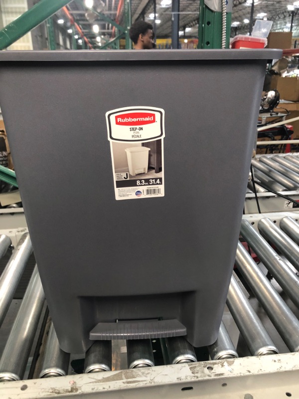 Photo 1 of 8.25-Gal. Step-On Wastebasket 