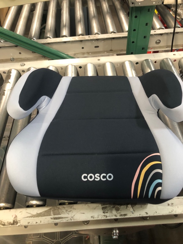 Photo 1 of Cosco Topside Backless Booster Car Seat, Lightweight 40-100 lbs, Rainbow