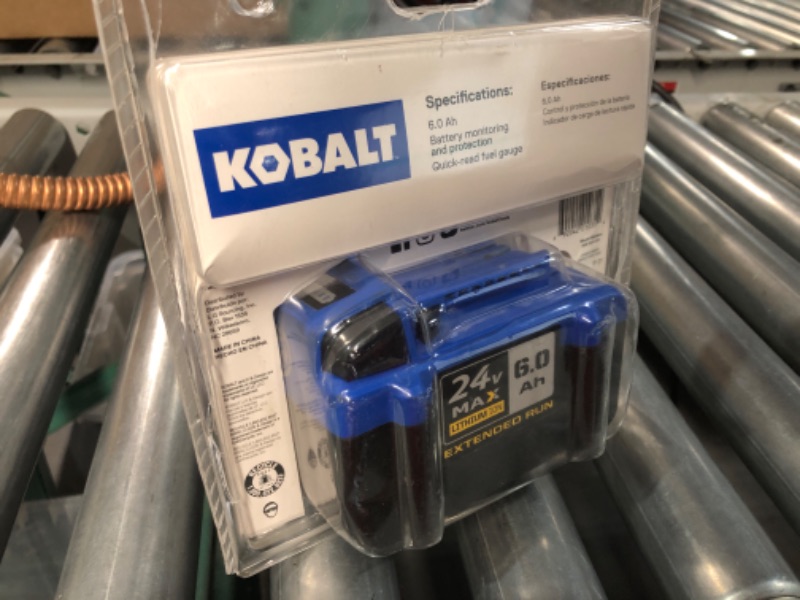 Photo 2 of (USED ONLY FOR PARTS) Kobalt 24-Volt Max 6-Amp-Hours Lithium Power Tool Battery