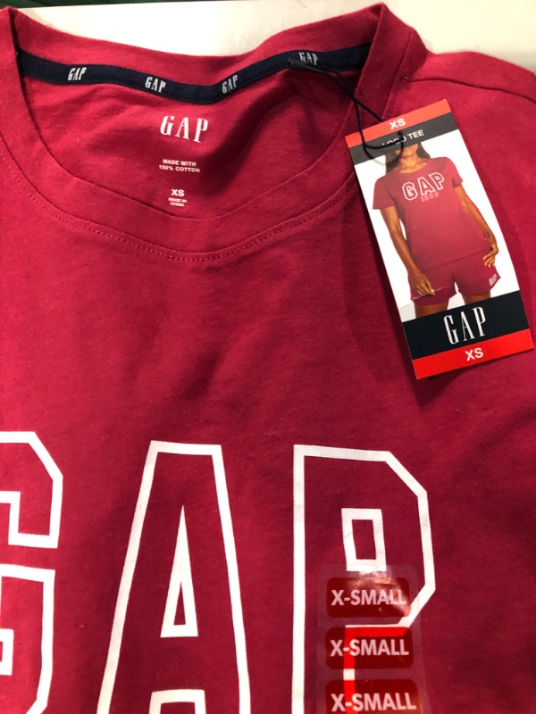 Photo 2 of GAP Ladies Graphic Logo Crew Neck Short Sleeve Tee - SIZE XS