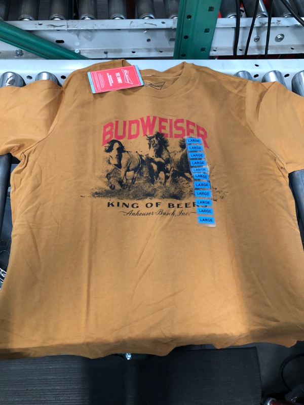 Photo 2 of Budweiser Shirt - 2 PACK - SIZE: L
