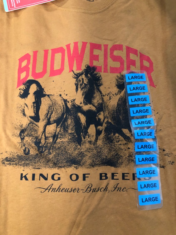 Photo 4 of Budweiser Shirt - 2 PACK - SIZE: L
