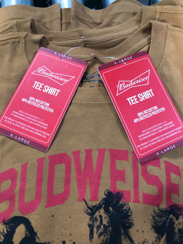 Photo 2 of Budweiser Shirt - 2 PACK - SIZE: L