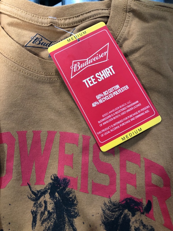 Photo 4 of Budweiser Shirt - 2 PACK - SIZE: XXL & M 