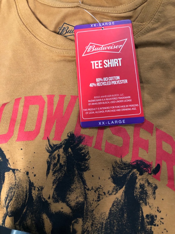 Photo 3 of Budweiser Shirt - 2 PACK - SIZE: XXL & M 