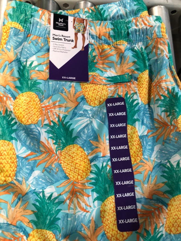 Photo 3 of 2 Boy's Resort Swim Trunk (XX-Large, Pineapple Bloom, 2 SETS)
