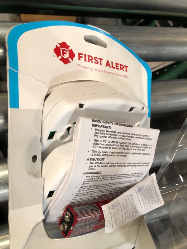 Photo 2 of First Alert Battery-Powered Electrochemical Carbon Monoxide Detector