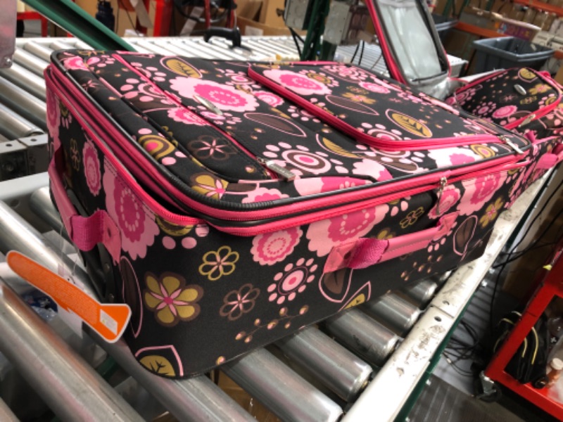 Photo 2 of  24'' ONLY // Rockland Impulse Flowers Softside Upright Luggage //  24'' ONLY