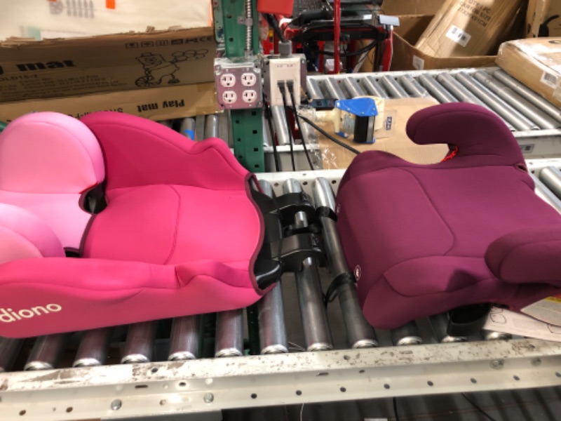 Photo 2 of Diono Cambria 2 XL, Dual Latch Connectors, 2-in-1 Belt Positioning Booster Seat, High-Back to Backless Booster with Space and Room to Grow, 8 Years 1 Booster Seat, Pink 2020 Pink