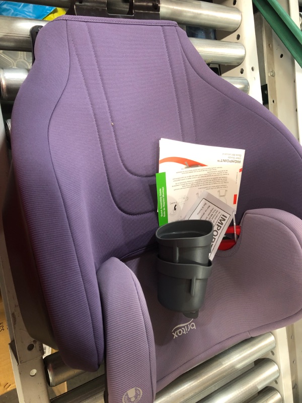 Photo 3 of Britax Highpoint Backless Belt-Positioning Booster Seat, SafeWash Purple Ombre