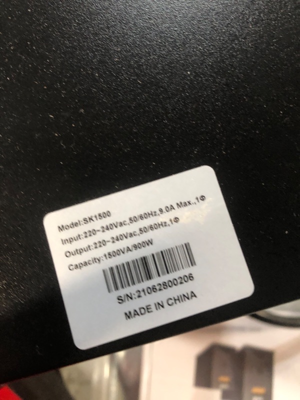 Photo 4 of 1500VA UPS Battery Backup 900W Computer SK1500 2.0