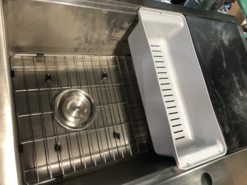 Photo 3 of **USED/DIRTY**-VEVOR Kitchen Sink, 304 Stainless Steel Drop-In Sinks, 33*19*9In