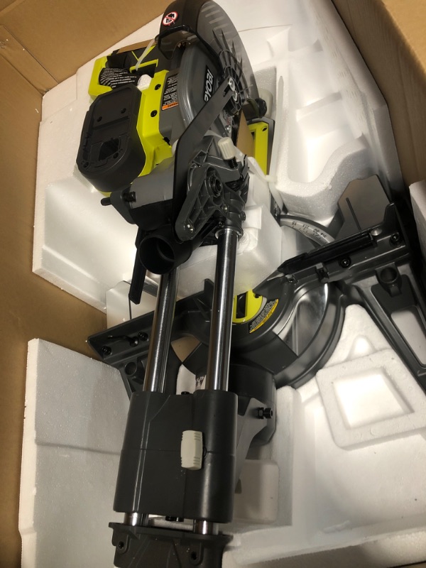 Photo 5 of RYOBI ONE+ 18V Cordless 7-1/4 in. Sliding Compound Miter Saw