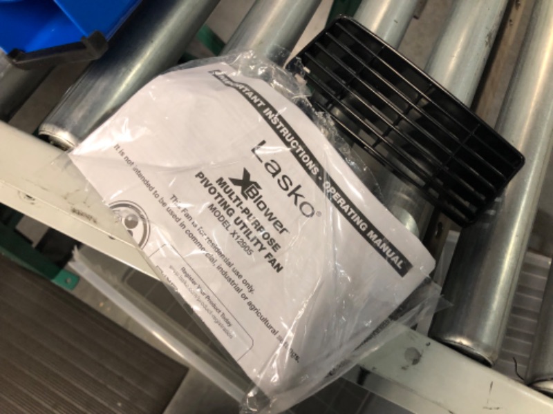 Photo 1 of * not functional * sold for parts *
Lasko High Velocity X-Blower Utility Fan for Cooling, Blue X12905 11x9x12