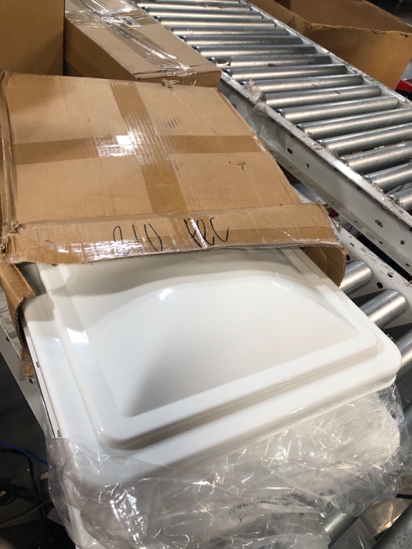 Photo 1 of caqeg 2 Pack 14" Universal Roof Vent Cover Vent Lid Replacement for RV, Trailer, Camper, Motorhome Roof Vent Cover White 14×14 inch Cover White