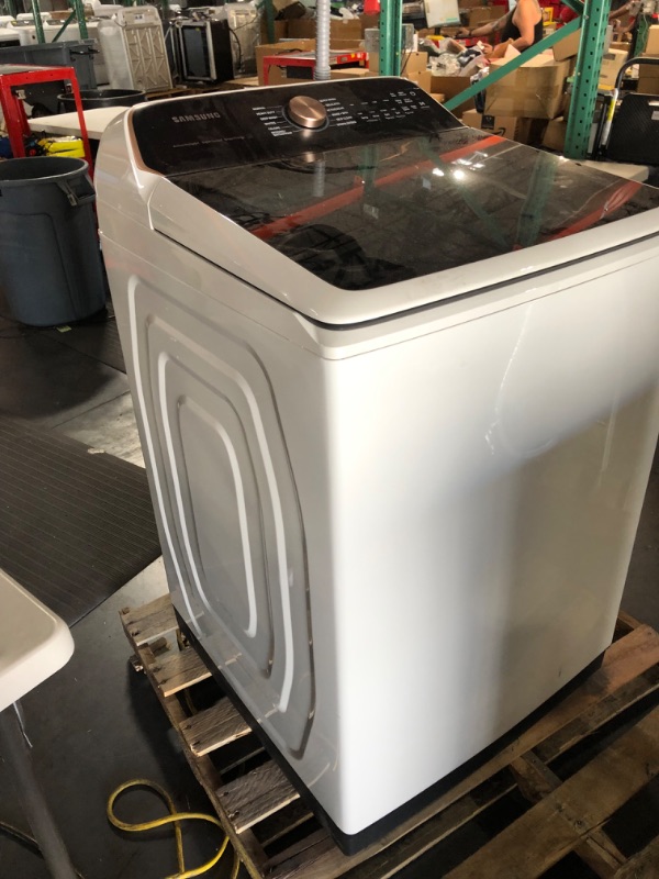 Photo 4 of Samsung 5.5 Cu. Ft. Ivory Top Load Washer