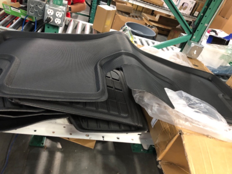 Photo 1 of CreeKT 2023 2022 2021 Tesla Model 3 Floor Mats Full Set All Weather Model 3 Floor Trunk Cargo Mats Liners , 6 Pieces