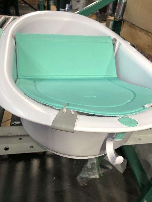 Photo 4 of 4-in-1 Grow-with-Me Bath Tub by Frida Baby Transforms Infant Bathtub to Toddler Bath Seat with Backrest 