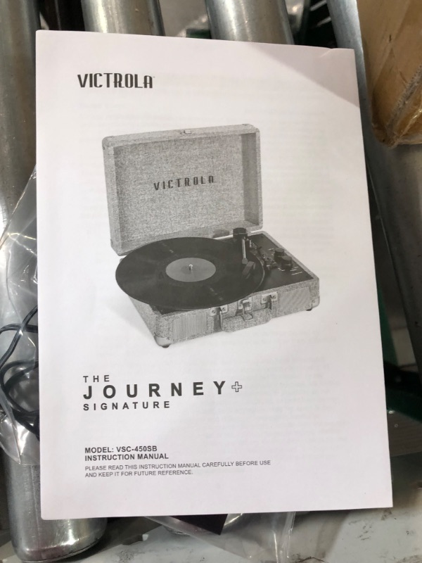 Photo 7 of Victrola Journey+ Signature Turntable Record Player - 33-1/3, 45 & 78 RPM Suitcase Vinyl 