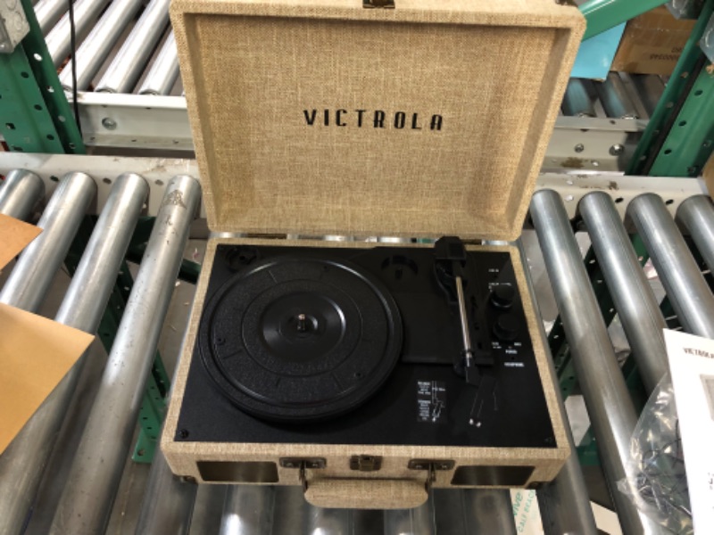 Photo 3 of Victrola Journey+ Signature Turntable Record Player - 33-1/3, 45 & 78 RPM Suitcase Vinyl 