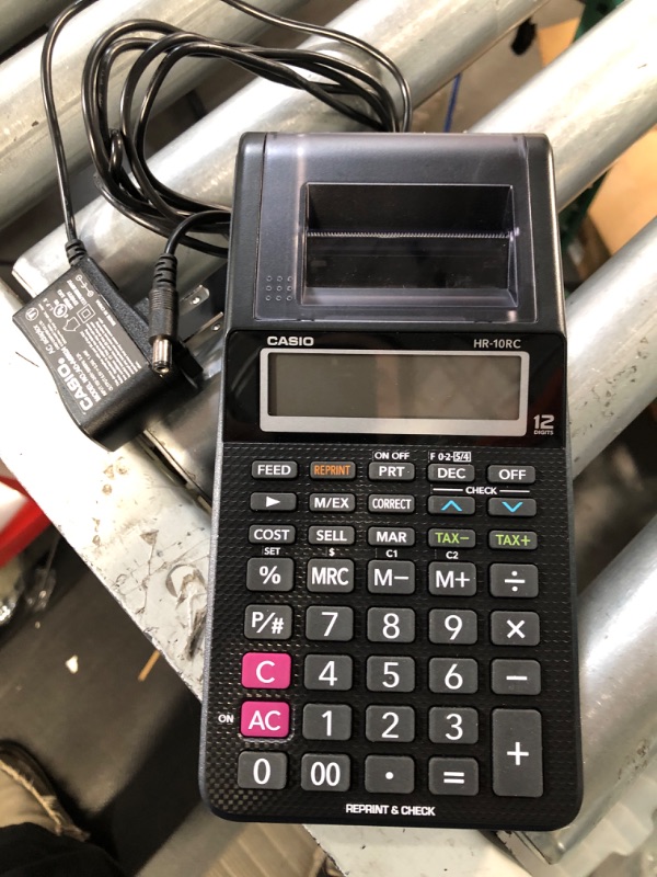 Photo 2 of Casio HR-10RC Printing Calculator 1.7" x 4" x 8.2"